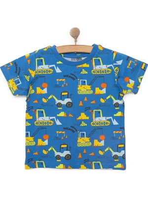 TeknoKapsül Ebebek Hello Baby Hellobaby Basic Erkek Kepçe Desenli T-Shirt Erkek Bebek