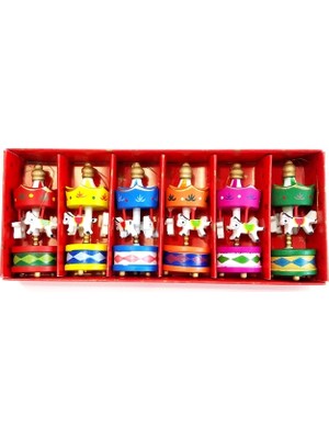 Renas Store Toptan Mini Ahşap 6'lı Atli Karinca