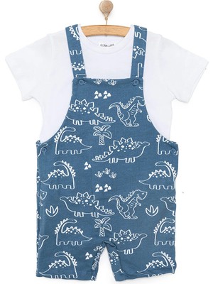 TeknoKapsül Ebebek Hello Baby Hellobaby Erkek Şort Salopet-Tshirt Erkek Bebek