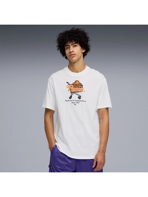 Puma Junior Varsity I Erkek Beyaz Tişört