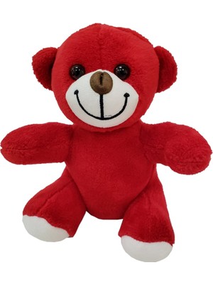 Renas Store Sevimli Kırmızı Peluş Oyuncak Ayı