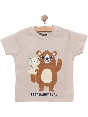 TeknoKapsül Ebebek Hello Baby Hellobaby Basic Erkek Ayıcık Baskılı Tshirt Erkek Bebek