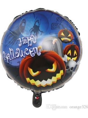 Renas Store Happy Halloween Balkabağı Folyo Balon 18 Inç