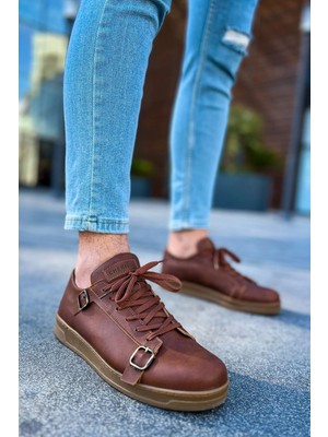 Chekich CH191 Ckt Side Buckle Erkek Ayakkabı Taba