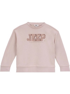 Jeep Baskılı Erkek Çocuk Bej Sweatshırt J5WB-SWT7713