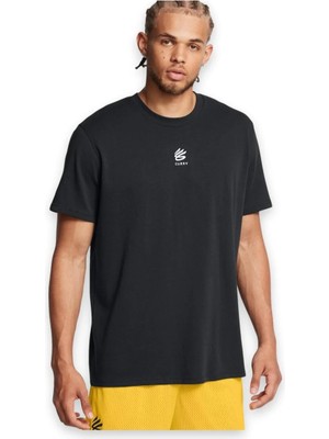 Under Armour 1387107 Ua Curry Hvyweight Logo Tee Siyah Erkek T-Shirt