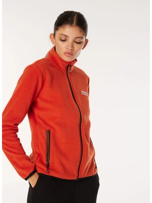 Discovery Expedition Kiremit Kadın Dik Yaka Basic Polar Sweatshırt D4WL-SWT3928