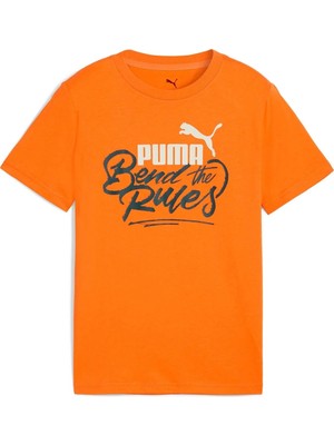 Puma Mid 90S Graphic Iıı Erkek Çocuk Turuncu Tişört