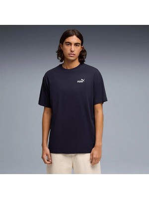 Puma Essential Relaxed No 1 Logo Erkek Lacivert Tişört