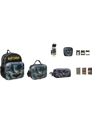 Batman Anaokulu Çantası Kabartmalı Set (11 Parça)