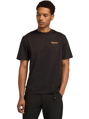 Timberland Rugged Active Gear Back G Siyah Erkek Kısa Kol T-Shirt