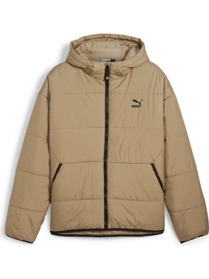 Puma Padded Erkek Kahverengi Kapüşonlu Mont
