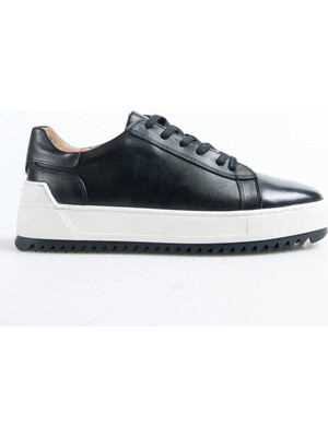 Fabrika Siyah Erkek Deri Sneaker Gıbson