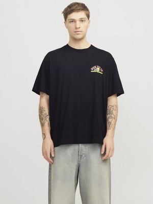 Jack & Jones Jack Jones Jorbıgwıg Tee Ss Crew Neck Tg Erkek Siyah Tshirt 12275396-02