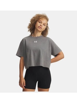 Under Armour Ua Rival Boxy Tee Wash Kadın Crop T-Shirt 6011065-709