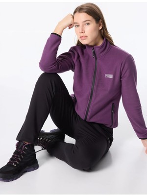Discovery Expedition Mor Kadın Dik Yaka Basic Polar Sweatshırt D4WL-SWT3928