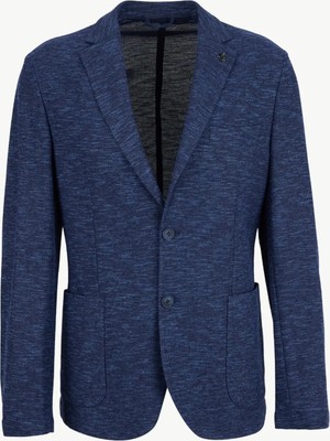 Fabrika Mavi Erkek Slim Fit Melanj Ceket Napoli- 2- Jersey