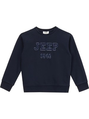 Jeep Baskılı Erkek Çocuk Lacivert Sweatshırt J5WB-SWT7714