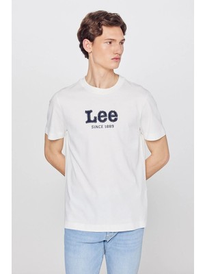 Lee Erkek T Shirt L2510154 104 Ekru