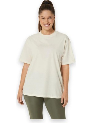 Asics 2032C843  Logo Tee Krem Kadın T-Shirt