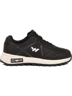Walkway Muveon M Siyah-Beyaz Hafif Esnek Erkek Spor Ayakkabı