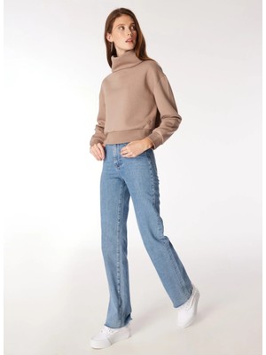 Fabrika Vizon Dik Yaka Kadın Sweatshirt Veja