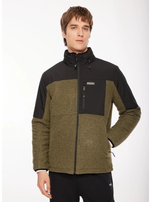 Discovery Expedition Haki Erkek Kapüşon Yaka Relaxed Fit Sweatmont D3WM-SWT12