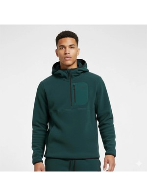 Puma Tech Erkek Yeşil Kapüşonlu Sweatshirt
