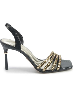 Nine West Ingrıd 5pr Siyah Kadın Topuklu Sandalet