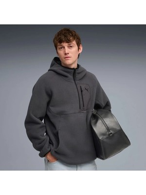 Puma Tech Erkek Gri Kapüşonlu Sweatshirt