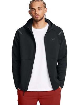 Under Armour Unstoppable Fleece Erkek Siyah Kapüşonlu Ceket