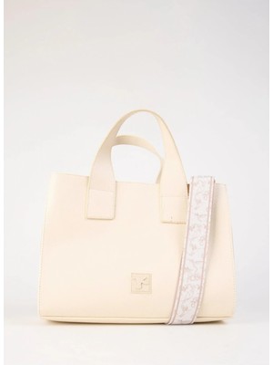 Fabrika 35X28X10 cm Bej Kadın El Çantası Strap-Waylon