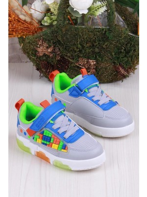 Fort Cool Legos Rahat Hafif Sneaker Işıklı Erkek Çocuk Ayakkabı