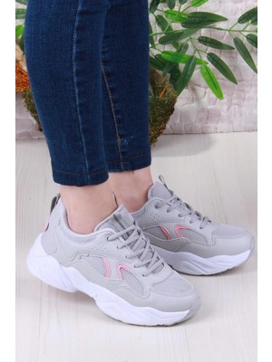 Fort 2107 Lmb Rahat Hafif Kalın Taban Sneaker Kadın Spor Ayakkabı