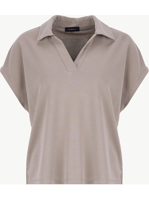 Fabrika Vizon Kadın Loose Fit Polo T-Shirt F6SL-TST0176
