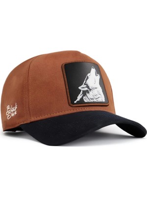 BlackBörk Kurt Logolu Lacivert-Camel Beyzbol Şapka