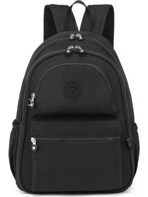 Smart Bags Büyük Boy Sırt Çantası  Krinkıl Kumaş 1050 Siyah