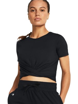 Under Armour 1383647 Motion Crossover Crop Siyah Kadın T-Shirt