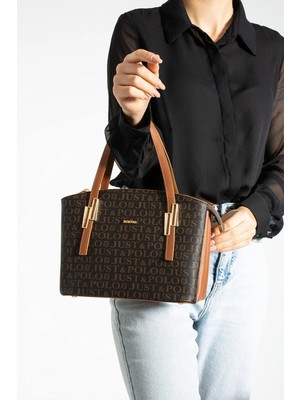 Just Polo Kadın Yeni Sezon Büyük Boy 5 Bölmeli El ve Omuz Çantası 26X20CM TR4030