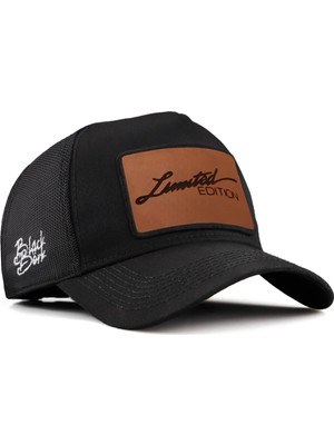 BlackBörk Limited Edition Logolu Siyah Trucker Şapka