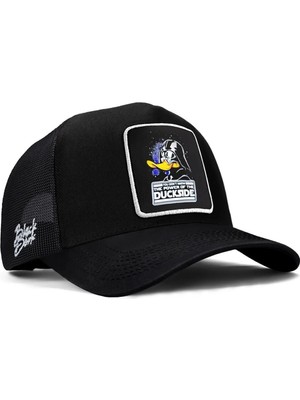 BlackBörk Duckside Logolu Siyah Trucker Şapka