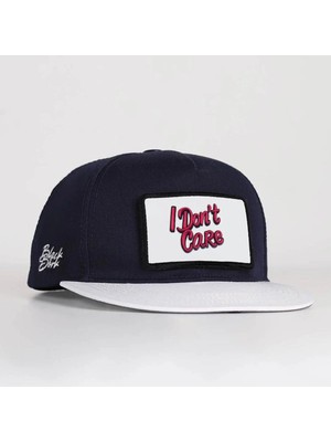 BlackBörk I Don't Care Logolu Beyaz-Lacivert Hip Hop Şapka