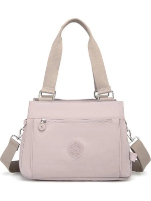 Smart Bags Krinkıl Kumaş Kadın Omuz Çantası  1125 Kum