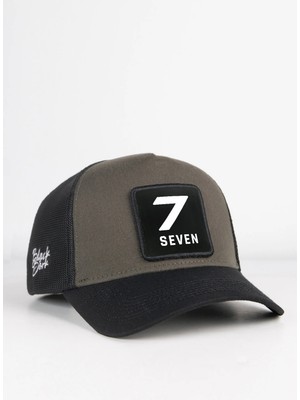 BlackBörk 7 Numara Logolu Siyah-Haki Trucker