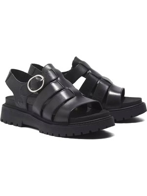 Timberland TB0A5ZKZ Clairemont Way Fishermansandal Siyah Kadın Sandalet