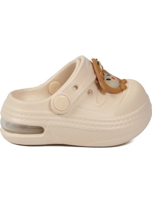 Walkway 2316 B-P Ekru Unisex Çocuk Sabo Terlik