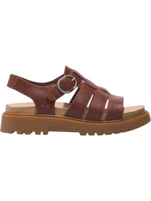 Timberland TB0A5ZKZ Clairemont Way Fishermansandal Kahverengi Kadın Sandalet
