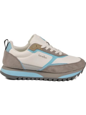 United Colors Of Benetton Beyaz Bağcıklı Memory Foam Unisex Spor Ayakkabı BNI-11133 G