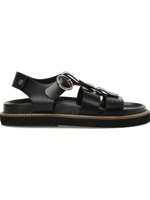 Nine West Hermon 5fx Siyah Kadın Kalın Taban Sandalet