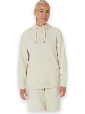 Asics 2032C845  Logo Oth Hoodie Krem Kadın Sweatshirt